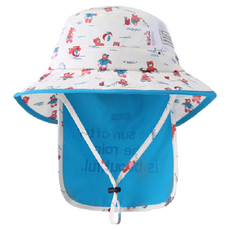 JAR 嚴選 兒童防曬遮陽漁夫帽-沙灘熊, 均碼