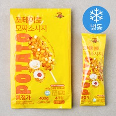 오늘의간식 포테이토 모짜소시지 핫도그 (냉동), 400g, 1개
