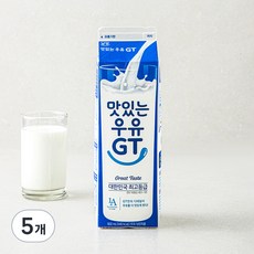 남양유업 맛있는 우유 GT, 900ml, 5개