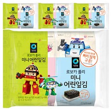 清淨園 救援小英雄波力聯名迷你兒童海苔 8包入, 4袋, 18.4g