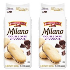 PEPPERIDGE FARM 琣伯莉 雙層巧克力 米蘭餅乾, 213g, 2包