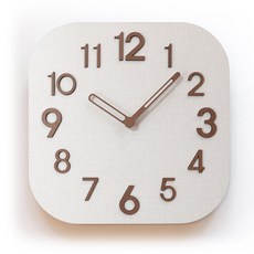 Lumia Ray靜音壁掛鐘客廳壁鐘, 亞麻灰色 阿拉伯