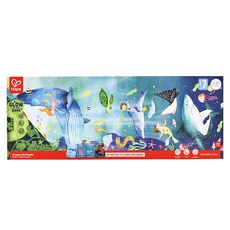 Hape 夜光拼圖 海洋世界，200片，附十張知識卡, 1盒