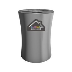 VIVATEC LUX 360 不鏽鋼牙刷收納筒, 不易孳生細菌, 獨立擺設空格更衛生, 黑色不鏽鋼外觀更有設計感, 1個, Silver