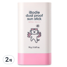 아이보들 듀얼프루프 선스틱 SPF50+ PA++++, 19g, 2개