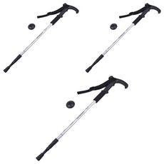 MAME 三段式登山杖, 銀色(JT8146), 3個