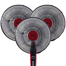 Clara 束帶式電風扇安全網 35~40cm, 黑色, 3個