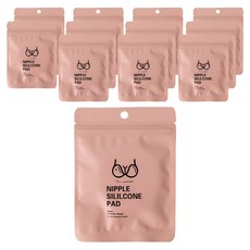 Grento 女性用矽膠胸貼 圓形 膚色 2入, 12個