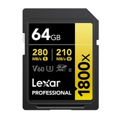Lexar 雷克沙 1800倍速 UHS-II SD卡, 64GB, 1個