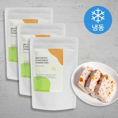 반려동물 제주 믹스 스팀 100g (냉동), 치킨 + 채소 혼합맛, 3개