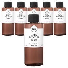 해피바스 오리지널 컬렉션 바디오일 베이비파우더, 250ml, 6개