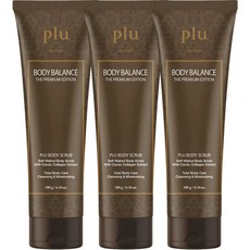 플루 바디 밸런스 더 프리미엄 에디션 바디스크럽, 180g, 3개