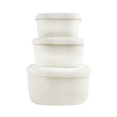 SiliPot 鉑金矽膠全尺寸冰溫嚐鮮盒, 可堆疊收納不占空間, 無凹槽設計, 上蓋好掀, 刻度清晰, 燕麥奶, 1組