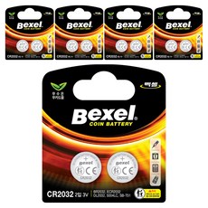 벡셀 코인 건전지 CR2032, 2개입, 5개