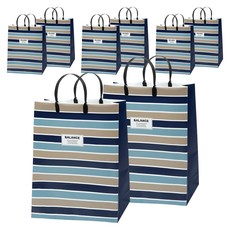 POPO FANCY Balance PP 購物袋 大, 海軍藍, 8個