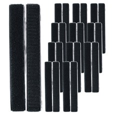 自黏式魔鬼氈膠帶 2m 黑色 2入, 12個