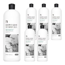 살림백서 딥클린 식기세척기 린스, 1L, 6개