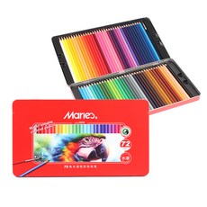 Maries Sina Art水彩彩色鉛筆鐵盒組 H-SD003-W, 1套, 72色