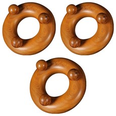 MEO 木按摩 玫瑰木蝸牛刮痧, 3個, 混色