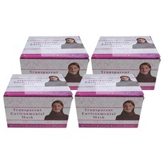 올리보 급식 주방 위생 투명마스크 SPM01, 10개입, 4개, 투명