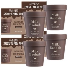 밀크바오밥 헤어 밤 마스크 팩, 200ml, 4개