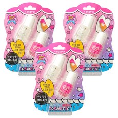 Candygirl 수성 안전 어린이 매니큐어, 05트윙클핫핑크, 3개