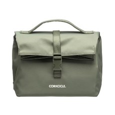 CORKCICLE 酷仕客 NONA 食物袋 柔軟可折疊絕緣材質 可調節長度扣環封口 防潑水 食品安全等級材質, 1個, 橄欖綠