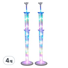 Starium LED花朵氣球花束 70cm, 4個, 混色