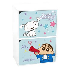 收納王妃 蠟筆小新雙層櫃 2層木門櫃, 歡樂派對, 1個