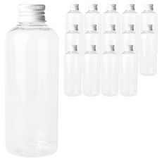 Glassdomae DT150 透明飲料容器 鋁製銀色蓋, 150ml, 15個