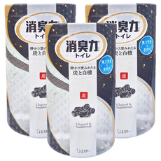 ST 雞仔牌 浴廁消臭力 木炭+檀香 400mL, 奈米級除臭芳香, 3罐