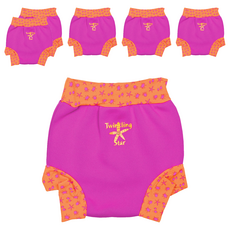 Splash About Happy Nappy 游泳尿布褲 粉色, M(6~11kg), 6件