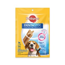 페디그리 강아지 덴타스틱 미디엄, 치아 관리, 344g, 1개