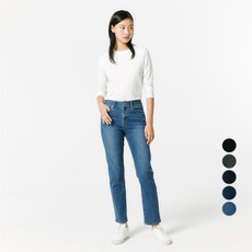 JAJU (JAJU) 女性直筒牛仔褲