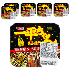 明星食品 一平 夜店炒麵 日式醬汁風味 速食麵, 6入