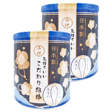 SANYO 山洋 大頭超柔軟清潔棉花棒, 110支, 日本製造, 2罐