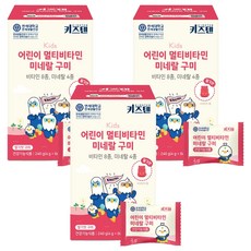 키즈텐 어린이 멀티비타민 미네랄 구미, 60정, 3개