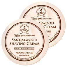 Taylor of Old Bond Street 經典檀香 刮鬍膏, Sandalwood Shaving Cream 150g, 2罐