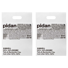 pidan 寵物貓砂 經典 豆腐膨潤土混合砂, 2.4kg, 2袋