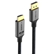 POLYWELL 寶利威爾 DP轉HDMI 8K60Hz 影音傳輸線, PW15-W46-M410, 1條