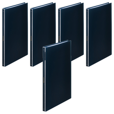 KING JIM HIKTAS A4資料夾 7281TW-NV 40頁, 海軍藍, 5個