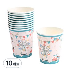 파티해 생일 파티컵 놀이동산, 10개, 10세트