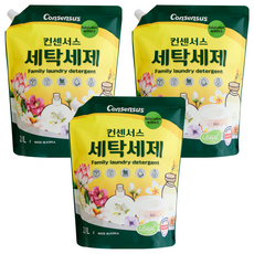 컨센서스 세탁세제 리필 베이비로션, 2.1L, 3개