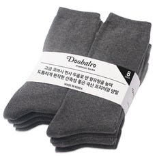Doobalro 女性用高級雙股棉紗素色長襪8雙