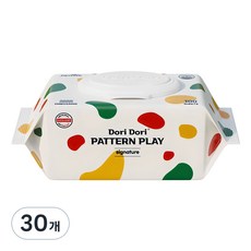 도리도리 패턴플레이 시그니처 아기물티슈 캡형, 50g, 100매, 30개