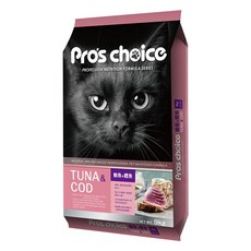 福壽實業 Pro's choice 博士巧思 貓食專業配方 乾飼料, 鮪魚 + 鱈魚口味, 9kg, 1袋