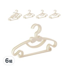 BangJiaShi 幫家適 兒童衣架40入組, 北歐白, 6組