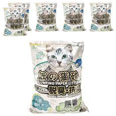 QQ KIT 無香味環保紙砂, 5L, 6包