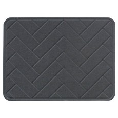 Marda Premium 3D 人字形矽藻土芭蕾舞 M 40 x 30 厘米, 深灰色, 1個