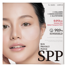 SPP霧面透明防曬貼片 10片入, 單色, 1盒